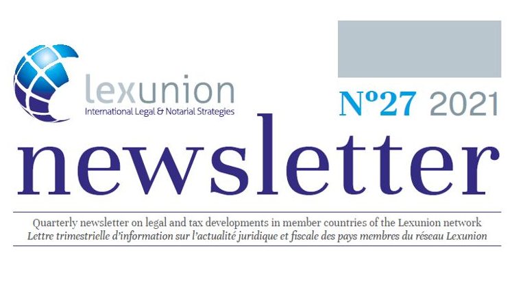 International: Lexunion newsletter n°27